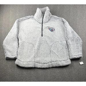 NFL Women's NEW Size XL Gray Pullover Sweatshirt Sherpa